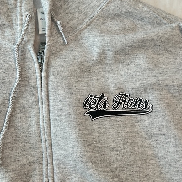 IETS FRANS GREY ZIP UP HOODIE - Picture 2 of 3